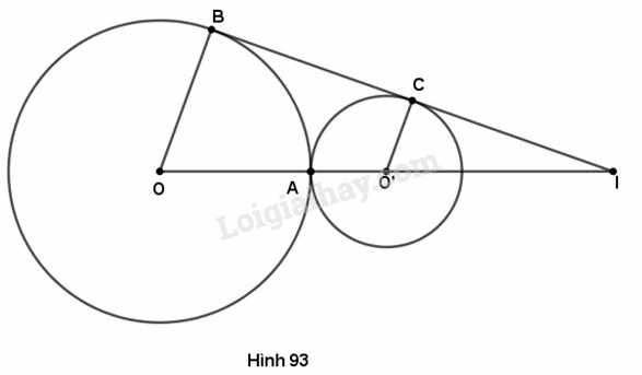 VBT Toán lớp 9 Bài 7. Vị trí tương đối của hai đường tròn| Giải VBT Toán lớp 9 (ảnh 9)