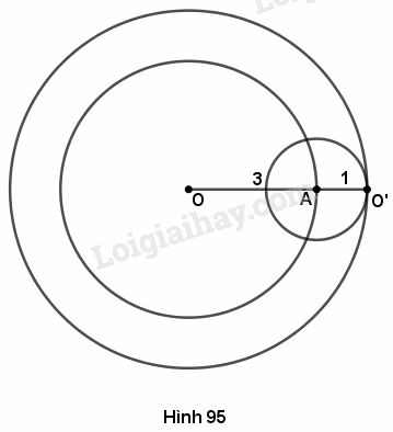 VBT Toán lớp 9 Bài 7. Vị trí tương đối của hai đường tròn| Giải VBT Toán lớp 9 (ảnh 11)