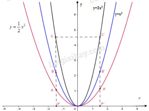 VBT Toán lớp 9 Bài 2. Đồ thị của hàm số y=ax^2 (a ≠ 0)| Giải VBT Toán lớp 9 (ảnh 6)