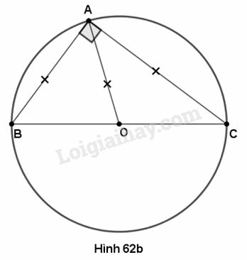 VBT Toán lớp 9 Bài 1. Sự xác định đường tròn. Tính chất đối xứng của đường tròn| Giải VBT Toán lớp 9 (ảnh 5)