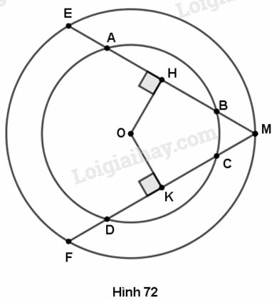 VBT Toán lớp 9 Bài 3. Liên hệ giữa dây và khoảng cách từ tâm đến dây| Giải VBT Toán lớp 9 (ảnh 6)