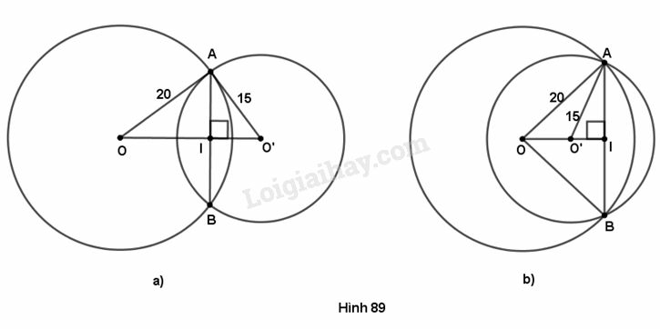 VBT Toán lớp 9 Bài 7. Vị trí tương đối của hai đường tròn| Giải VBT Toán lớp 9 (ảnh 4)