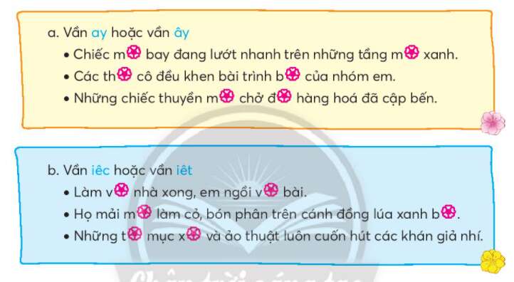 Ôn tập giữa học kì 1 Tiết 2 trang 69,70 Tiếng Việt lớp 3 Tập 1 - Chân trời sáng tạo (ảnh 4)