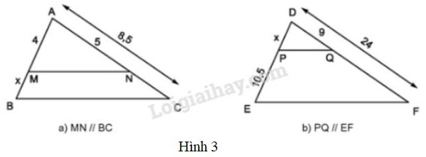 VBT Toán 8 Bài 1: Định lí Ta – lét trong tam giác. (ảnh 2)