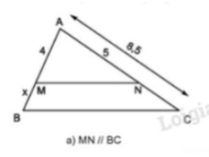 VBT Toán 8 Bài 1: Định lí Ta – lét trong tam giác. (ảnh 3)