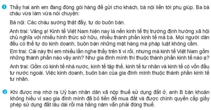 Câu hỏi trang 104 KTPL 10 Kết nối tri thức (ảnh 1)