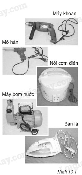 Vật lí lớp 9 Bài 13: Điện năng - Công của dòng điện | Giải Vật lí 9 (ảnh 1)