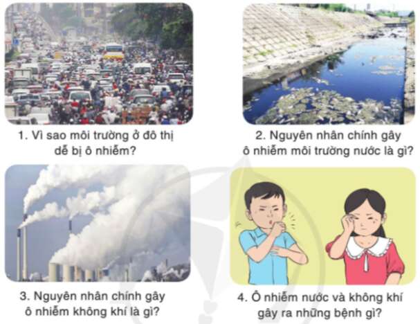 Trao đổi: Bảo vệ môi trường đô thị trang 34 SGK Tiếng Việt 3 Tập 2 - Cánh diều (ảnh 1)