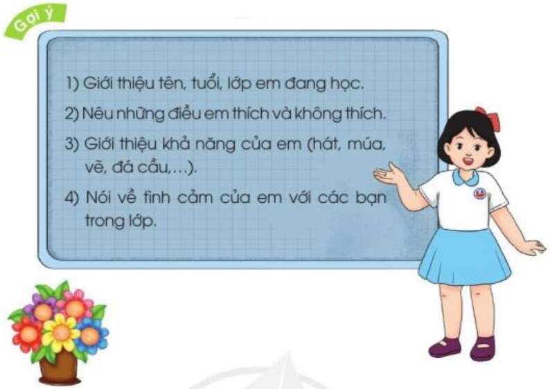 Em là học sinh lớp 3 trang 16 SGK Tiếng Việt 3 Tập 1 - Cánh diều  (ảnh 1)