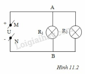 Vật lí lớp 9 Bài 11: Bài tập vận dụng định luật Ôm và công thức tính điện trở của dây dẫn | Giải Vật lí 9 (ảnh 2)