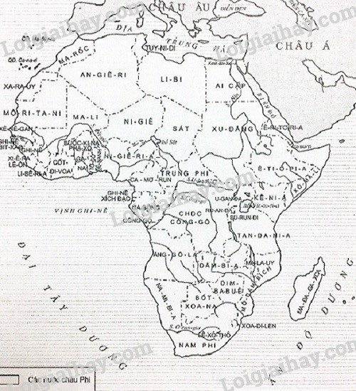 SBT Lịch sử 9 Bài 6: Các nước châu Phi | Giải SBT Lịch sử lớp 9 (ảnh 1)