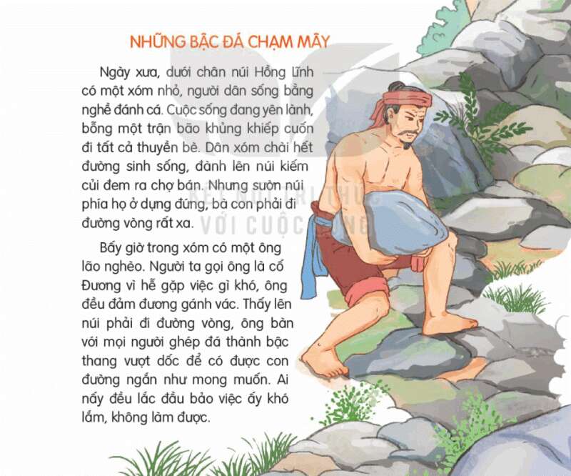 Tiếng Việt lớp 3 trang 114, 115 Những bậc đá chạm mây - Kết nối tri thức (ảnh 1)