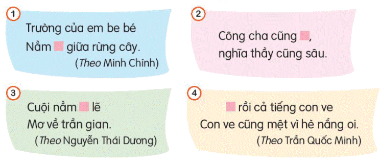 Tiếng Việt lớp 3 trang 125, 126 Trong vườn  (ảnh 1)