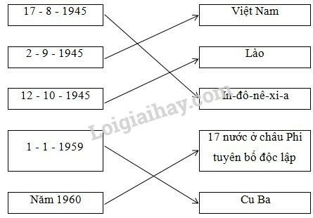 SBT Lịch sử 9 Bài 3: Quá trình phát triển của phong trào giải phóng dân tộc và sự tan rã của hệ thống thuộc địa | Giải SBT Lịch sử lớp 9 (ảnh 2)