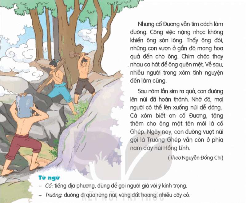 Tiếng Việt lớp 3 trang 114, 115 Những bậc đá chạm mây - Kết nối tri thức (ảnh 2)