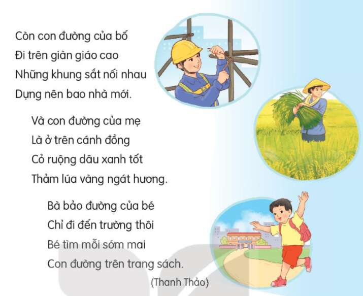 Tiếng Việt lớp 3 trang 127, 128 Con đường của bé - Kết nối tri thức (ảnh 2)