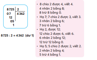 Giáo án Toán lớp 3 (Chân trời sáng tạo 2023): Chia số có bốn chữ số cho số có một chữ số (ảnh 1)