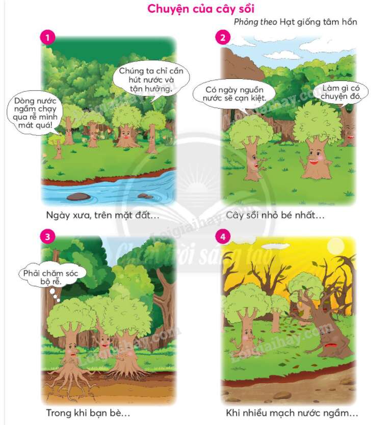 Chuyện của cây sồi trang 128 Tiếng Việt lớp 2 - Chân trời sáng tạo (ảnh 1)