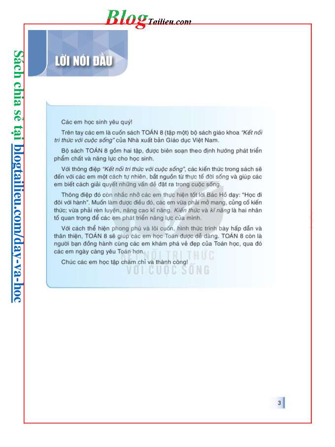 Toán lớp 8 Tập 1 Kết nối tri thức pdf (ảnh 3)