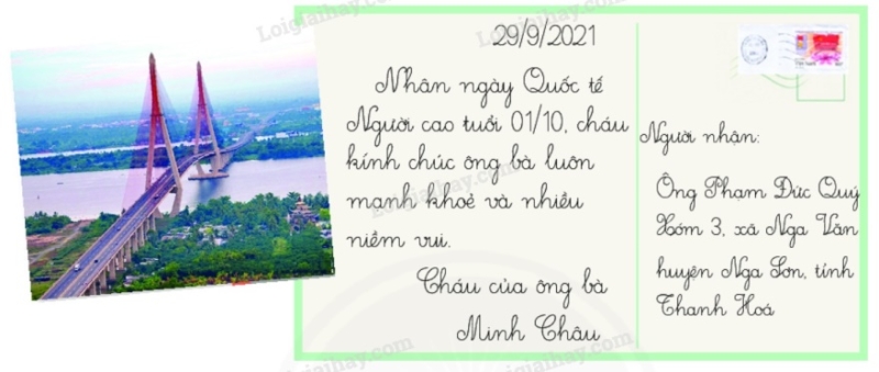 Bưu thiếp trang 61,62 Tiếng Việt lớp 2 Tập 1 (ảnh 1)