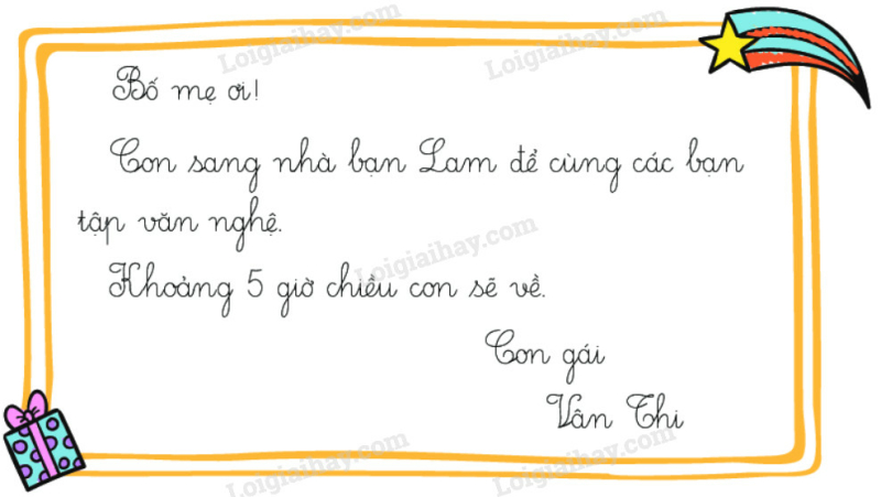 Viết tin nhắn trang 48,49 Tiếng Việt lớp 2 Tập 1 (ảnh 1)