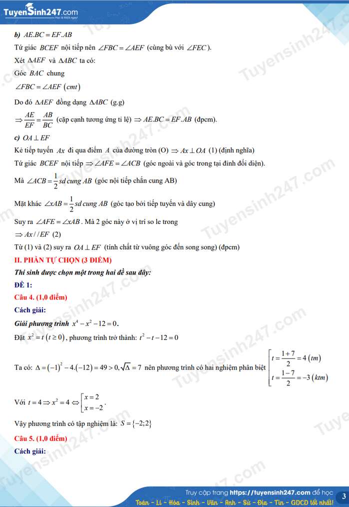 Bộ đề thi vào 10 môn Toán năm 2023 (ảnh 23)