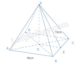 Lý thuyết Hình chóp tứ giác đều (Cánh diều) Toán 8 (ảnh 5)