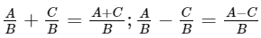 Lý thuyết Phép cộng, phép trừ phân thức đại số (Cánh diều) Toán 8 (ảnh 1)