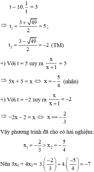 20 câu trắc nghiệm Phương trình quy về phương trình bậc hai (có đáp án) (ảnh 36)