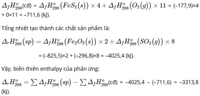 15 câu trắc nghiệm Biến thiên enthalpy trong các phản ứng hóa học Kết nối tri thức (có đáp án 2023) CHỌN LỌC (ảnh 12)