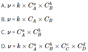 15 câu trắc nghiệm Phương trình tốc độ phản ứng và hằng số tốc độ phản ứng (có đáp án 2023) CHỌN LỌC (ảnh 12)