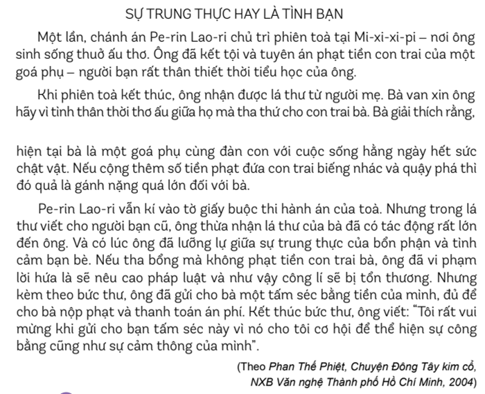 Chánh án Pe-rin Lao-ri đã làm gì khi nhận được là thư của thời thơ ấu (ảnh 1)