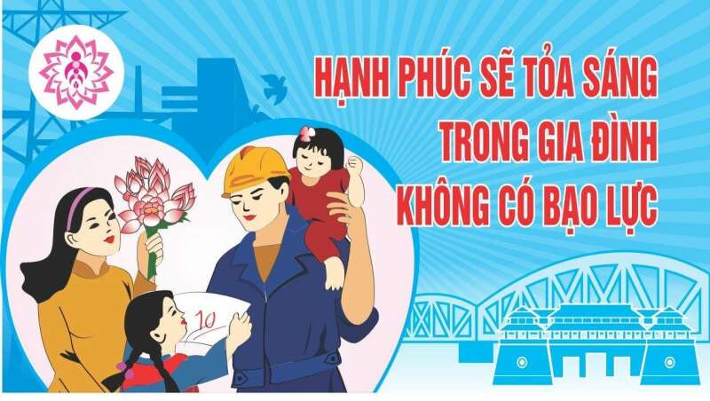 Thiết kế một áp phích với nội dung Nói không với bạo lực gia đình (ảnh 1)