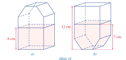 Hình 14a mô tả hình dạng của một hộp sữa và lượng sữa chứa trong hộp đó (ảnh 1)