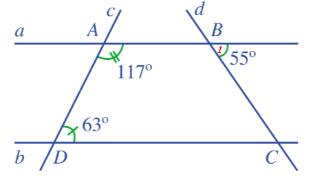 Quan sát Hình 45. a) Vì sao hai đường thẳng a và b song song với nhau (ảnh 2)
