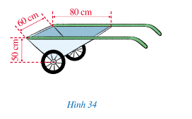 Hình 34 mô tả một xe chở hai bánh mà thùng chứa của nó (ảnh 1)