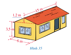 Một ngôi nhà có cấu trúc và kích thước được mô tả như Hình 35 (ảnh 1)