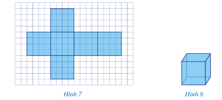Thực hiện các hoạt động sau: a) Vẽ trên giấy kẻ ô vuông 6 hình vuông (ảnh 1)