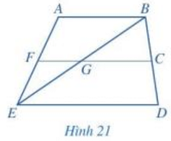 Quan sát Hình 21 và chỉ ra: a) Hai góc kề nhau; b) Hai góc kề bù (ảnh 1)