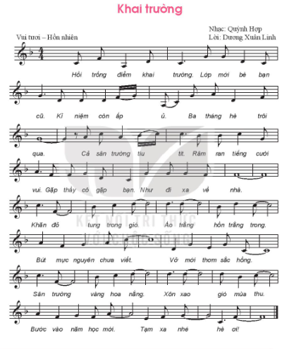 Hát trang 6 Âm nhạc lớp 7 Kết nối tri thức (ảnh 1)