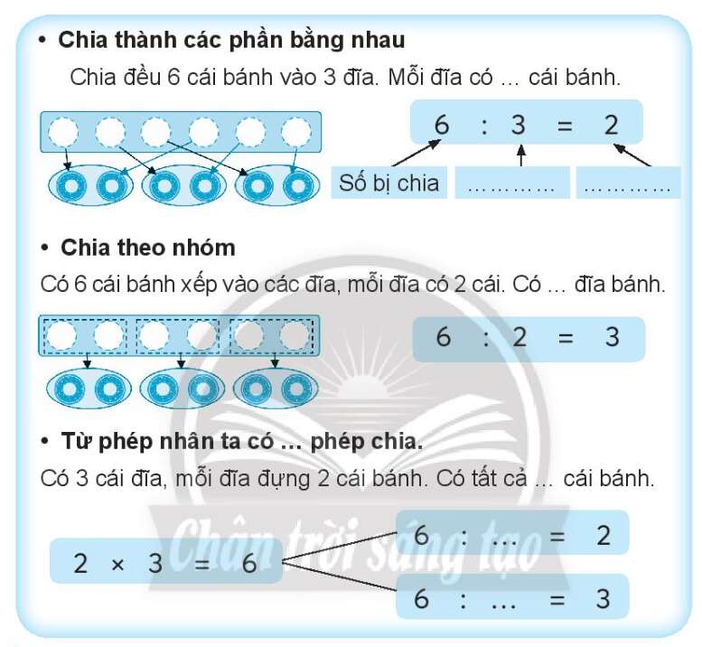 Vở bài tập Toán lớp 3 Tập 1 trang 16, 17 Ôn tập phép chia - Chân trời sáng tạo