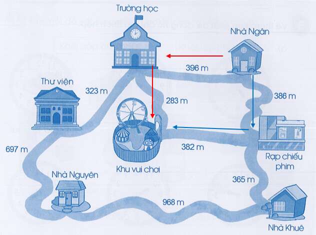 Vở bài tập Toán lớp 3 Tập 1 trang 10, 11 Ôn tập về hình học và đo lường | Cánh diều