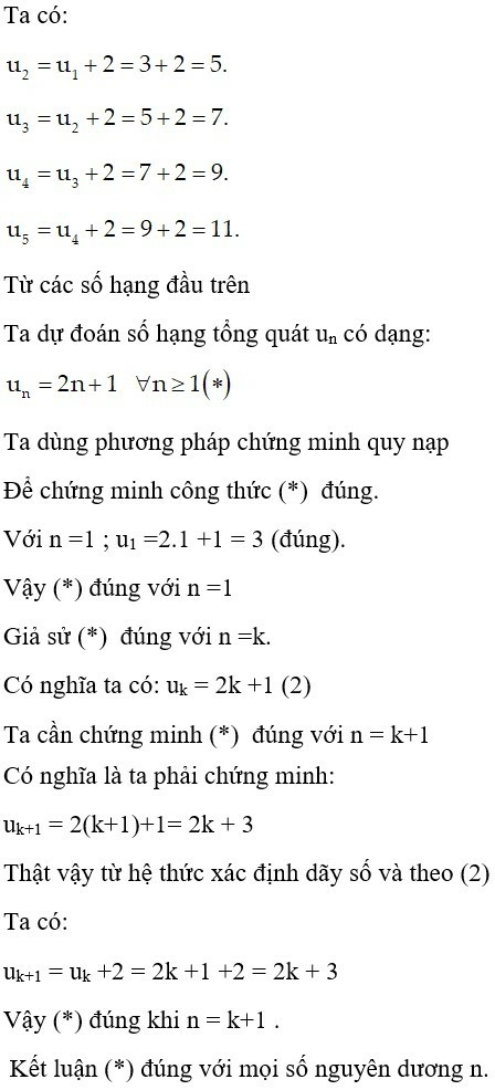 36 câu trắc nghiệm Dãy số (có đáp án) chọn lọc (ảnh 26)