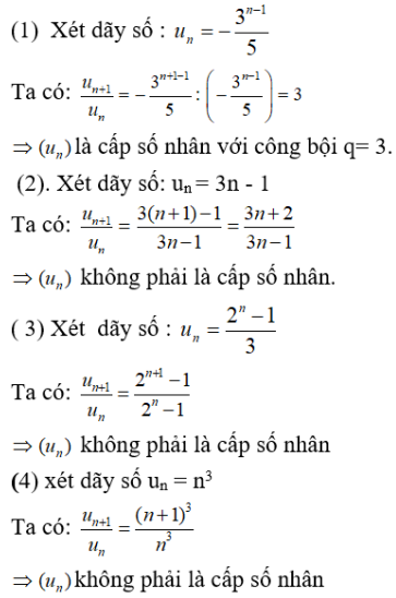 30 câu trắc nghiệm Cấp số nhân (có đáp án) chọn lọc (ảnh 3)