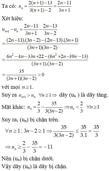 36 câu trắc nghiệm Dãy số (có đáp án) chọn lọc (ảnh 48)