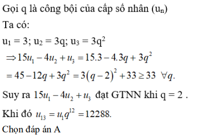 30 câu trắc nghiệm Cấp số nhân (có đáp án) chọn lọc (ảnh 22)