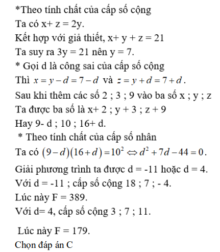 30 câu trắc nghiệm Cấp số nhân (có đáp án) chọn lọc (ảnh 36)