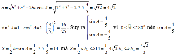 69 câu trắc nghiệm Hệ thức lượng trong tam giác (có đáp án) (ảnh 47)