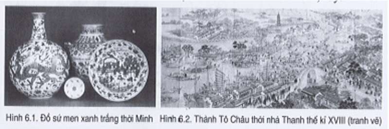 a) Cho biết các hình ảnh đó là thành tựu và hoạt động trên lĩnh vực kinh tế nào dưới thời Minh, Thanh (ảnh 1)