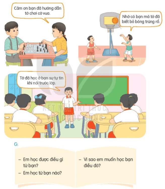  Kể về những điều em học được từ bạn bè trong Câu 1 trang 42 sgk Tiếng Việt lớp 3 (ảnh 1)